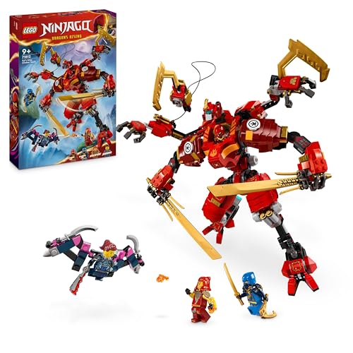 Lego Ninjago Climber Mech Ninja Di Kai, Giochi Per Bambini E Bambine Da 9 Anni Con Guerriero Giocattolo Da Costruire E 4 Minifigure Di Personaggi, Gio