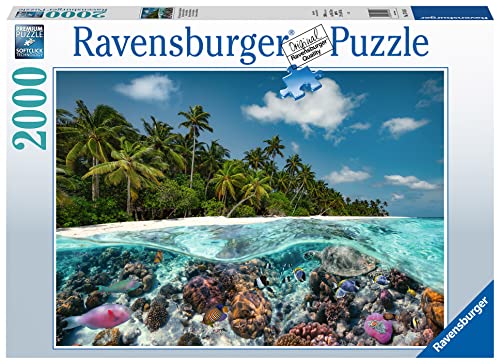 Ravensburger - Puzzle Un Tuffo Alle Maldive, 2000 Pezzi, Idea Regalo, Per Lei O Lui, Puzzle Adulti