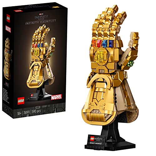 Lego Marvel Guanto Dell’Infinito Di Thanos, Kit Modellismo Da Costruire Per Adulti Fan Dei Supereroi Avengers, Idea Regalo Per Uomo O Donna Da Collezi