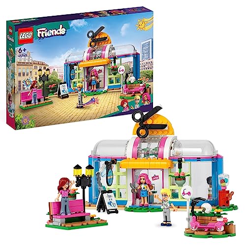 Lego Friends Parrucchiere, Giochi Creativi Per Bambini E Bambine, Set Con Monopattino Giocattolo E Con Personaggi Paisley E Olly, Capelli Ed Espressio