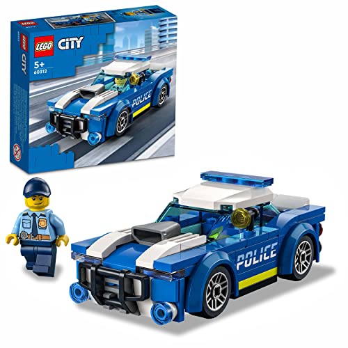 Lego City Police Auto Della Polizia, Set Di Costruzione Con Minifigure E Macchina Giocattolo Per Bambini E Bambine Da 5 Anni In Su 60312