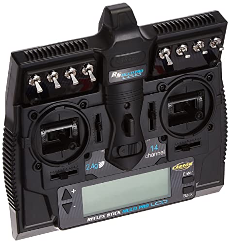 Carson Carson-500501004 Fs Reflex Stick Multi Pro Lcd 2.4Ghz 14 Canali, Telecomando Con Ricevitore Per Veicoli Di Modellismo Come Auto Rc E Navi, 5005