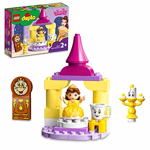 Lego Duplo Disney Princess La Sala Da Ballo Di Belle, Con Chip De La Bella E La Bestia, Giocattolo Per Bambini Dai 2 Anni In Su 10960