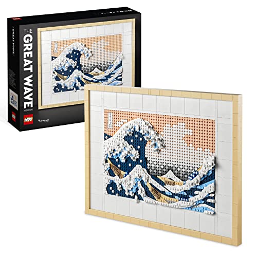 Lego Art Hokusai - La Grande Onda, Set Fai Da Te, Hobby Creativi Per Adulti, Idea Regalo Per Uomo O Donna, Lui O Lei, Decorazioni Casa, Quadri Soggior
