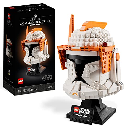 Lego Star Wars Casco Del Comandante Clone Cody, Set Serie Caschi 2023, Collezione Per Adulti Da The Clone Wars, Idea Regalo Da Esposizione 75350