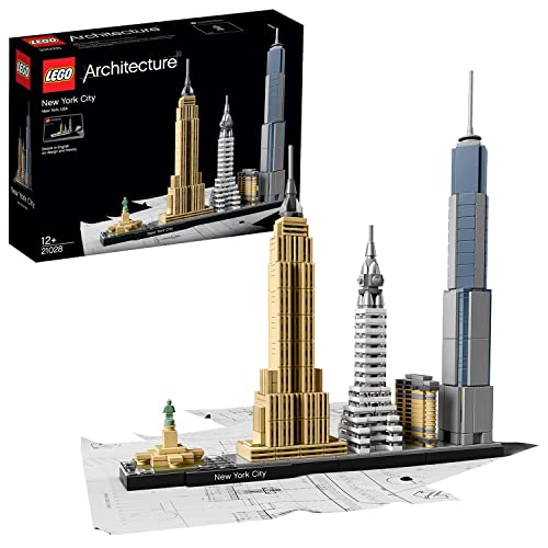 Lego Architecture New York City, Set Modellino Da Costruire Della Collezione Skyline, Progetto Fai Da Te Di Kit Modellismo Adulti, Hobby Creativo Con