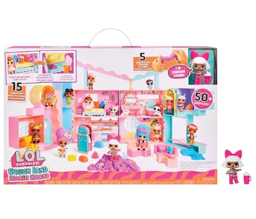 Lol Surprise Squish Sand Magic House Con Bambola Diva - Set Da Gioco Con Bambola Da Collezione, Squish Sand, Sorprese E Accessori - Ideale Per Le Bamb