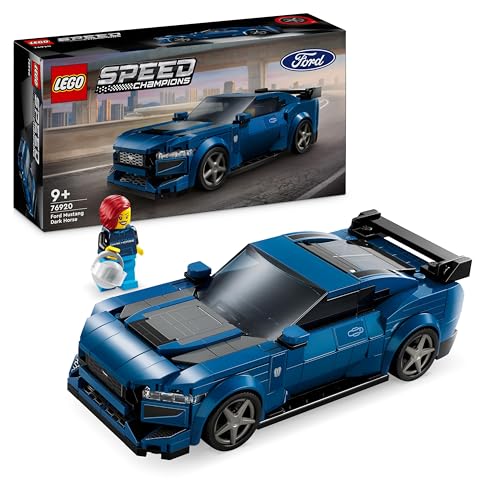 Lego Speed Champions Auto Sportiva Ford Mustang Dark Horse, Macchina Giocattolo Da Costruire Per Bambini E Bambine Da 9 Anni In Su, Modellino Di Veico
