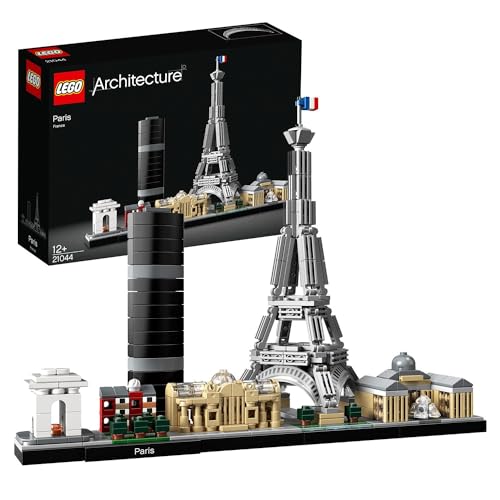 Lego Architecture Parigi Set Con Torre Eiffel E Museo Del Louvre Da Costruire, Kit Modellismo Per Adulti Con Monumenti, Set Da Collezione Skyline, Ide