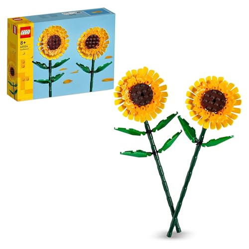 Lego Creator Girasoli Set Di Fiori Finti Da Costruire Per Bambini Da 8 Anni, Bouquet Da Esporre Come Accessorio Per La Camera Da Letto O Come Decorazi