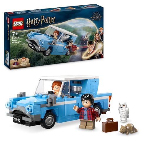 Lego Harry Potter Ford Anglia Volante, Modellino Di Macchina Giocattolo Da Costruire, Giochi Per Bambini E Bambine Da 7 Anni, Auto Con Minifigure Di R