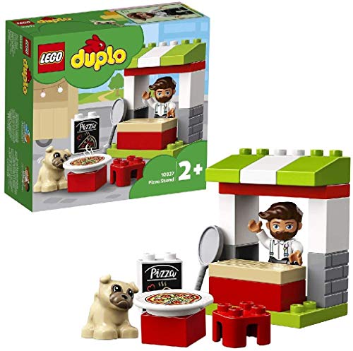 Lego Duplo Town Chiosco Della Pizza, Mattoncini Da Costruzione, Set Di Giochi Con Cane Giocattolo, Regalo Per Bambino Di 2+ Anni, 10927