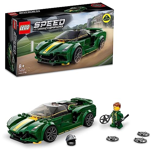 Lego Speed Champions Lotus Evija, Macchina Giocattolo Da Corsa, Modello Replica Auto Sportiva Con Minifigure Pilota, Set Da Collezione 2022 76907