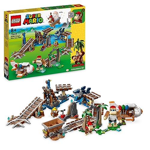 Lego Super Mario Pack Di Espansione Corsa Nella Miniera Di Diddy Kong Con Aereo Giocattolo E 4 Personaggi, Regalo Per Bambini E Bambine, Costruisci Un