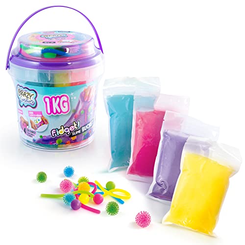 So Slime - Baril De Slime Gigante Fidget Bucket - 4 Colori Con Giocattoli Destressanti - Canale Toys Ccc 017, Colore: Rosa