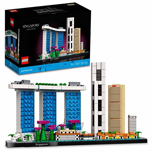 Lego Architecture Singapore, Kit Modellismo Per Adulti Da Collezione, Idea Regalo Per Uomo, Donna, Lui O Lei, Set Di Costruzioni Della Collezione Skyl