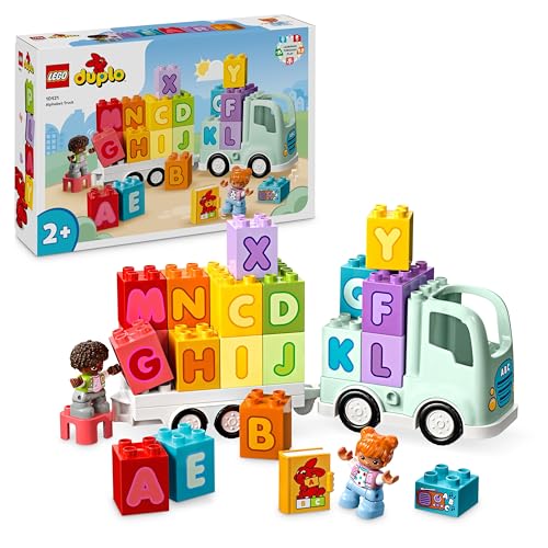 Lego Duplo Il Camioncino Dell’Alfabeto, Giochi Educativi Per Bambini E Bambine Da 2 Anni In Su, Camion Giocattolo Per L'Apprendimento Dell'Abc Con Rim