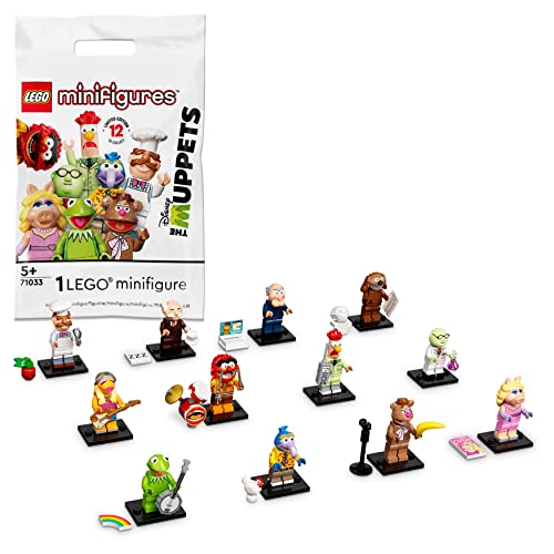 Lego 71033 Minifigures I Muppet, Edizione Limitata, Regalo Per Bambini Dai 5 Anni (1 Di 12 Personaggi A Caso Da Collezione In Ogni Bustina)