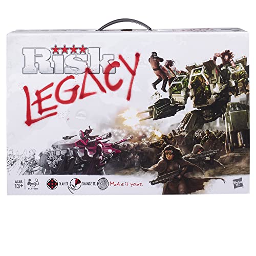 Hasbro Gaming - Gioco Da Tavolo Di Strategia Avalon Hill Risk Legacy, Racconto Immersivo, Gioco Da Tavolo Dai 13 Anni In Su, Per 3-5 Giocatori, Multic