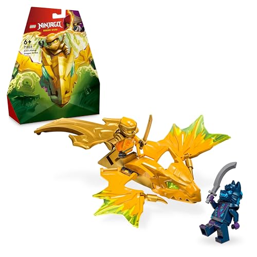 Lego Ninjago Attacco Del Rising Dragon Di Arin, Giochi D'Azione Per Bambini E Bambine Da 6 Anni In Su, Action Figure Di Drago Giocattolo Da Costruire