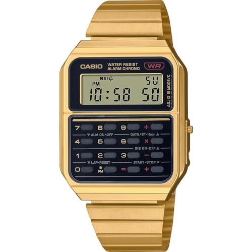 Casio Orologio Digitale Al Quarzo Uomo Con Cinturino In Acciaio Inossidabile Ca-500Weg-1Aef