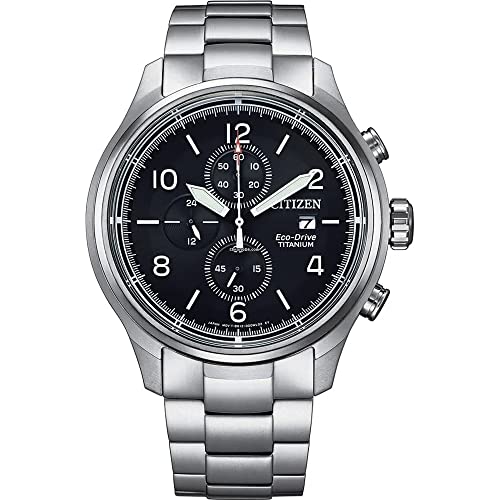 Citizen Orologio Cronografo Eco-Drive Uomo Con Cinturino In Titanio Ca0810-88E