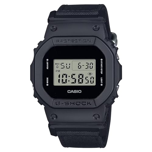 Casio Orologio Digitale Al Quarzo Uomo Con Cinturino In Tessuto Dw-5600Bce-1Er