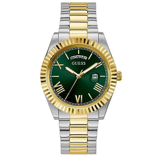 Guess Orologio Analogico Quarzo Da Uomo Con Cinturino In Acciaio Inox Gw0265G8