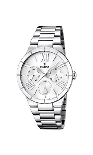 Festina Orologio Analogico Quarzo Donna Con Cinturino In Acciaio Inox F16716/1