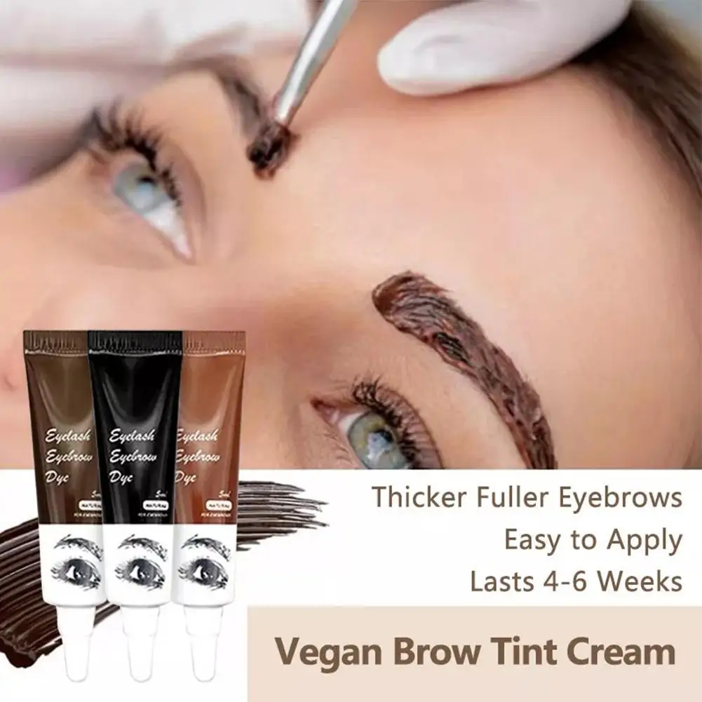 Professionale Hennè Ciglia Tintura Per Sopracciglia Tinta 15 Minuti Tinta Veloce Facile Tintura Gel Ciglia Marrone Colore Nero Tinta Kit Trucco Soprac
