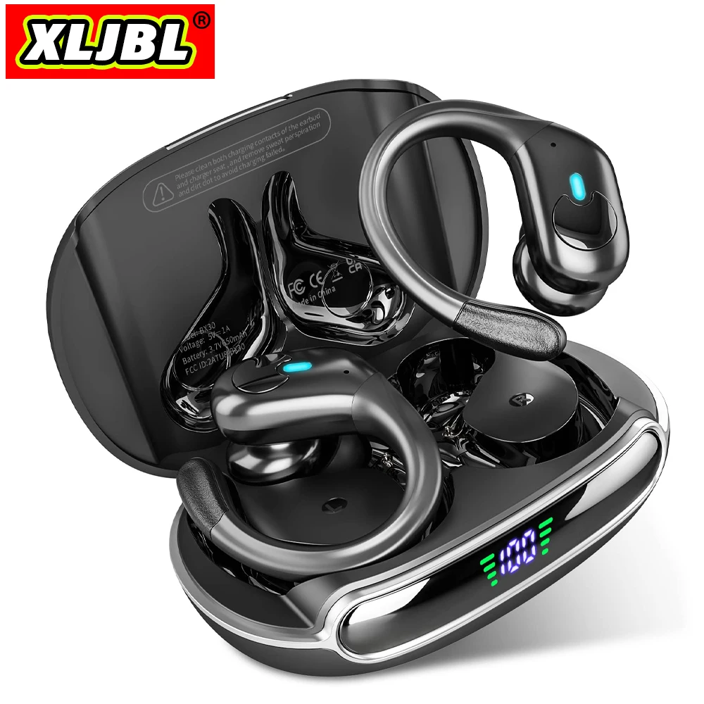 Xljbl Air Buds Bluetooth Pods Cuffie Ipx7 Impermeabile Noise Cancelling Hook Auricolare Sport Wireless Over-Ear Auricolare Pk Xt80