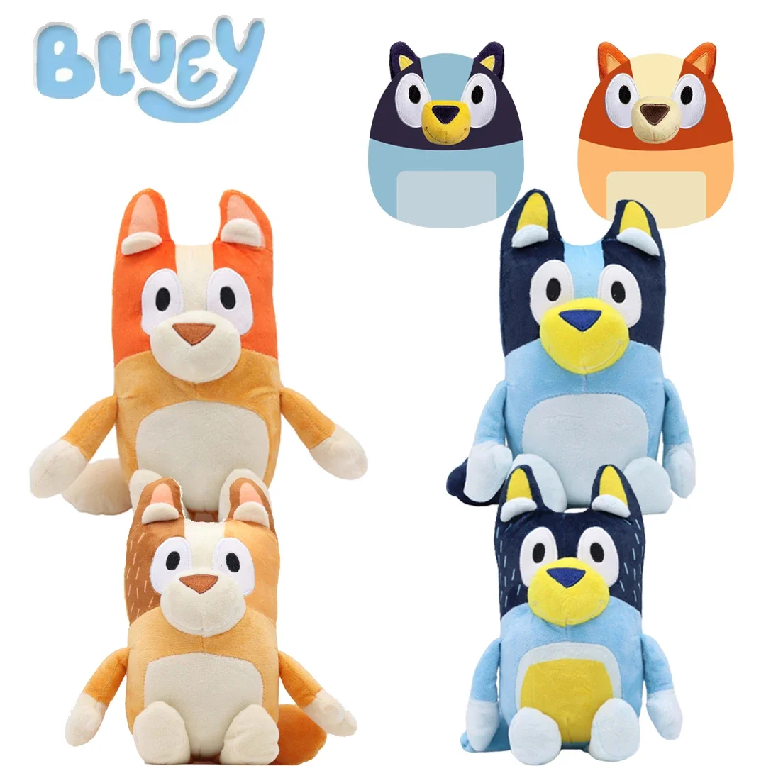 15Cm 30Cm Blueyed Dog Bingo Family Peluche Cartoon Dog Soft Peluche Bambole Compleanno Natale Famiglia Blue-Y Bingo Gifts