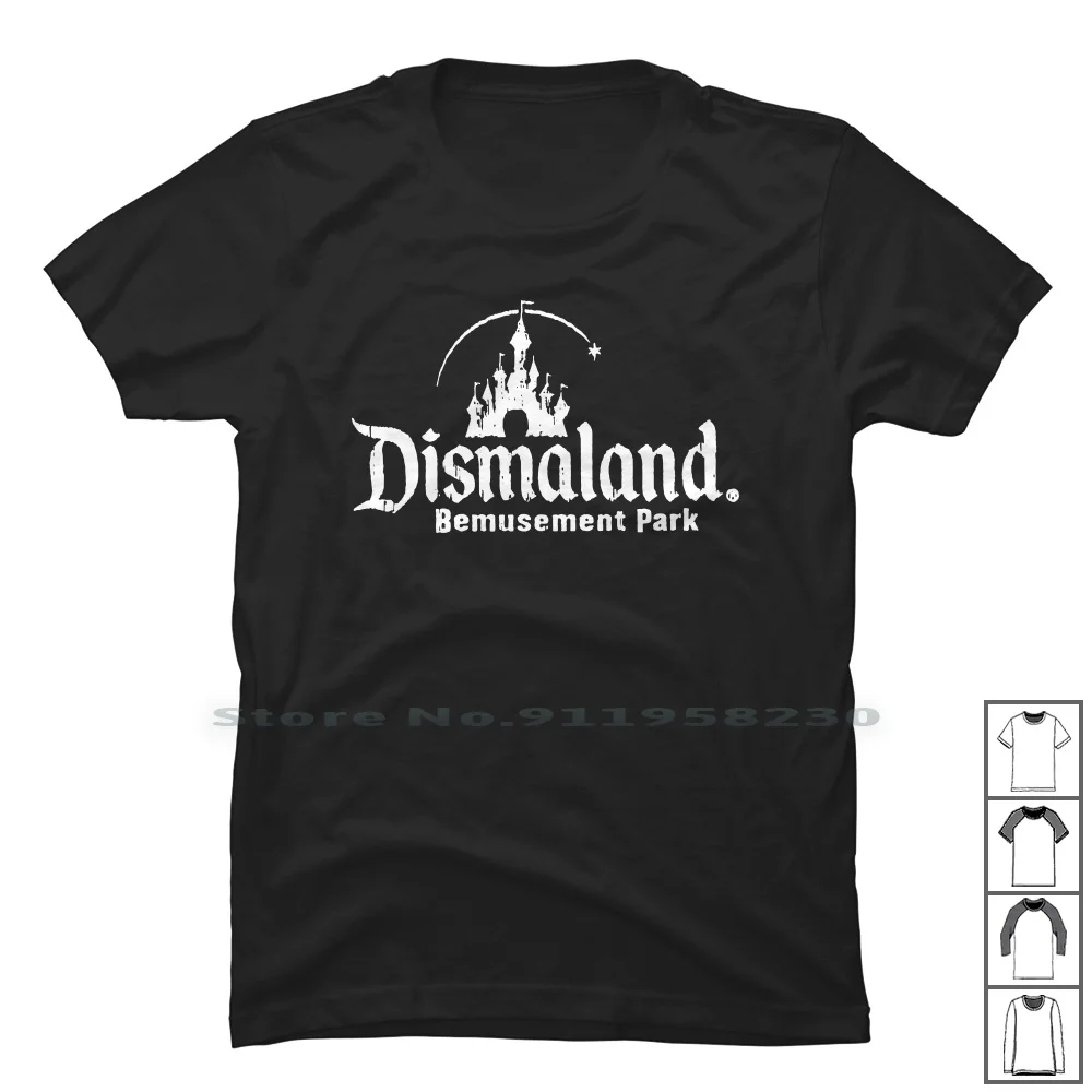 Dismaland Park T Shirt 100% Cotone Sport Musica Giochi Di Film Tage Park Alan Land Geek Age Sem Ark