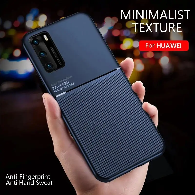 Per Honor 50 5G Custodia Per Auto Supporto Magnetico Per Telefono Cover Per Huawei Honor 50 Honer Xonor Honar 50 5G Pelle Di Silicone Texture Fundas