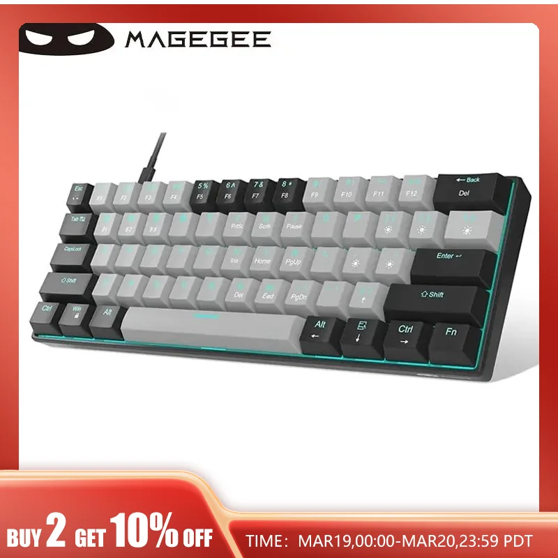 Tastiera Meccanica Cablata Personalizzata Magegee 60%, Tastiera Da Gioco Star61, Tastiera Da Ufficio Per Laptop