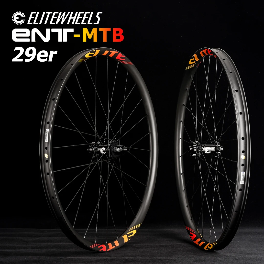 Elitewheels 29Er Mtb Ruote In Carbonio Ultralight 28Mm Larghezza 24 Profondità Cerchi Per Mountain Bike M11 Mozzo A Trazione Dritta Ruote In Carbonio