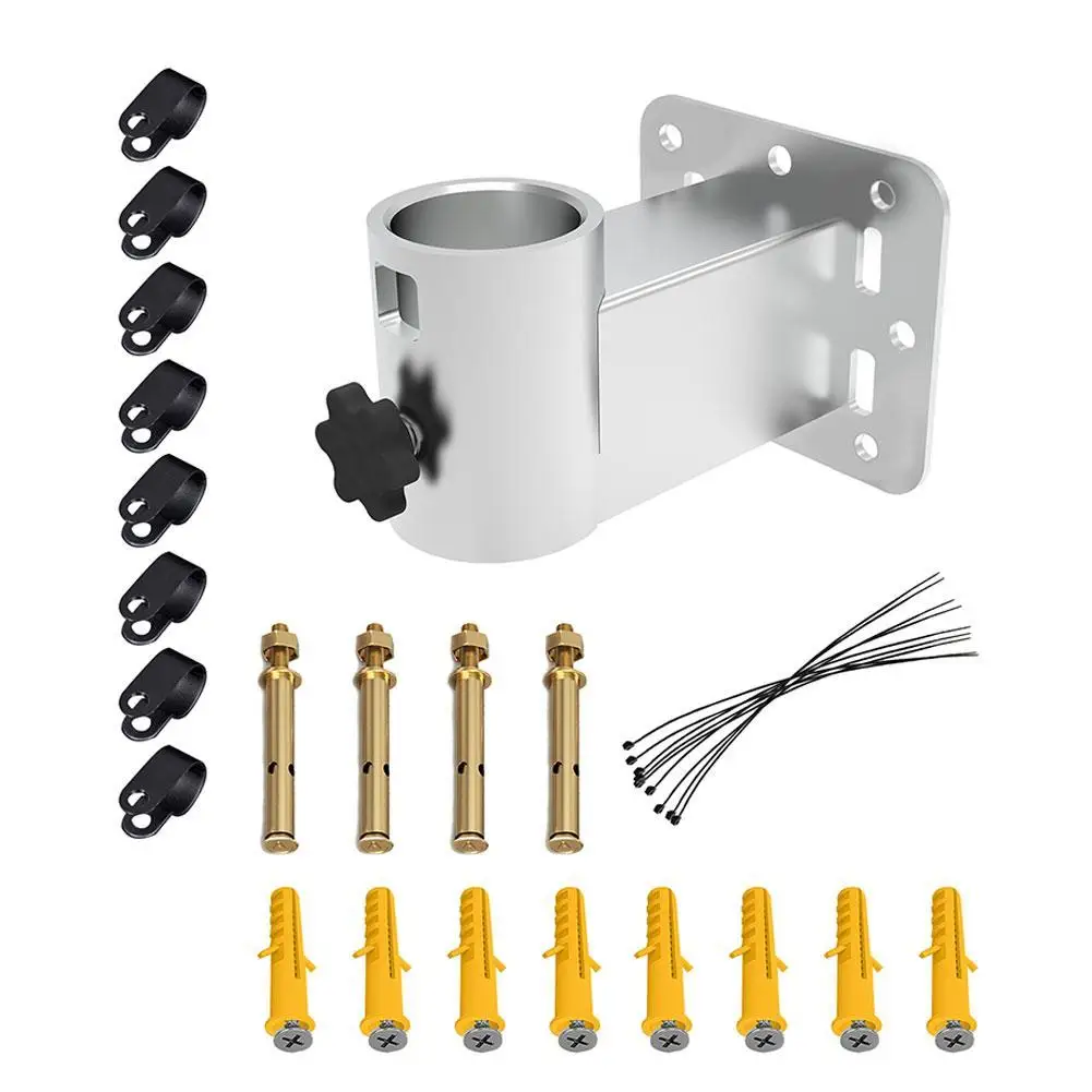 Per Starlink 1/2 Staffa A Parete Corta Doppio Supporto Antivento Per Kit Internet Starlink Kit Di Montaggio Antenna Satellitare