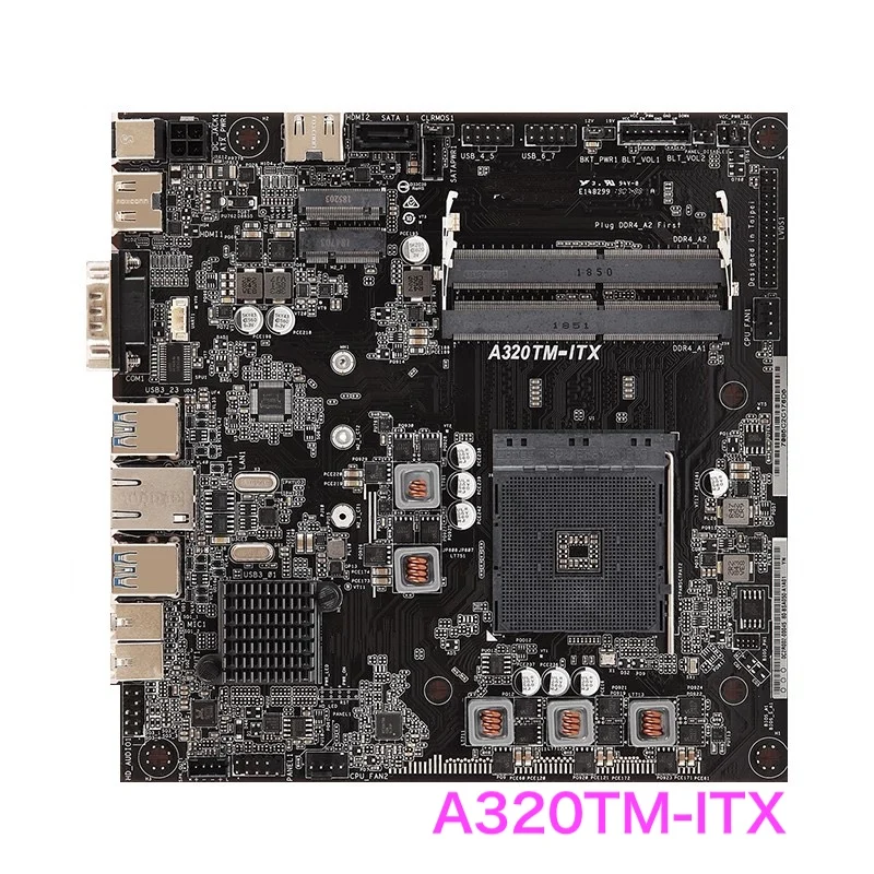 Adatto Per Scheda Madre Asrock A320Tm-Itx Scheda Madre Am4 Mini-Itx Testata Al 100% Ok Completamente Funzionante