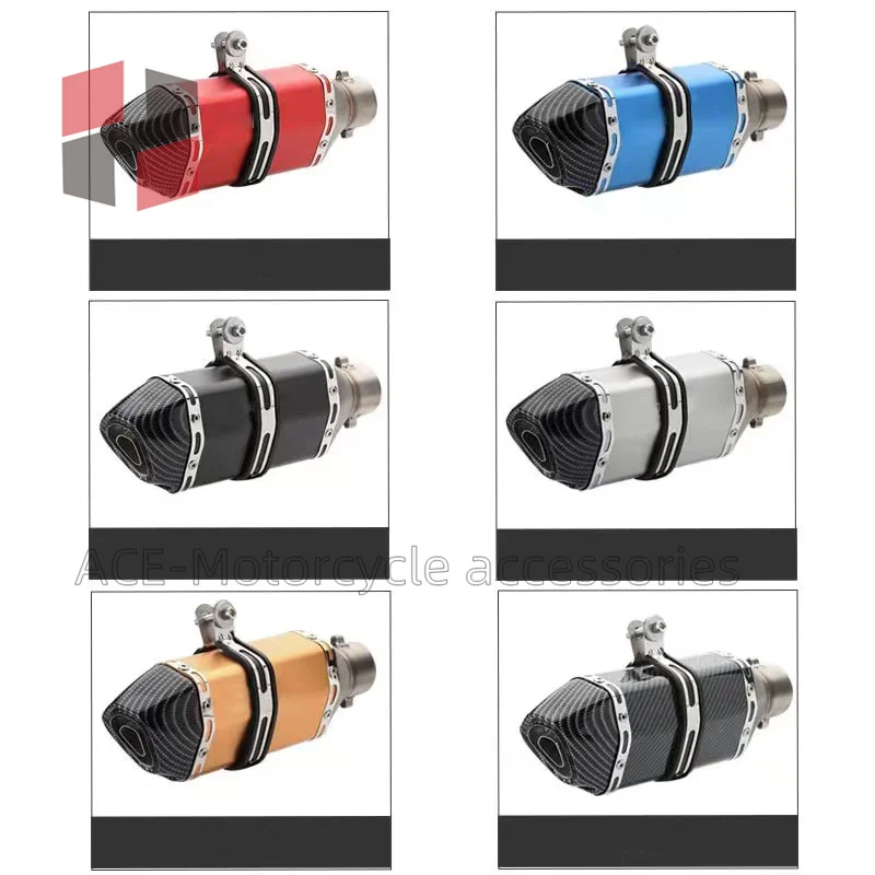 Tubo Silenziatore Modificato Tubo Di Scarico Moto Universale, Echappement Moto Db Killer Akrapovic Xj6 Mt07 09 03 51Mm