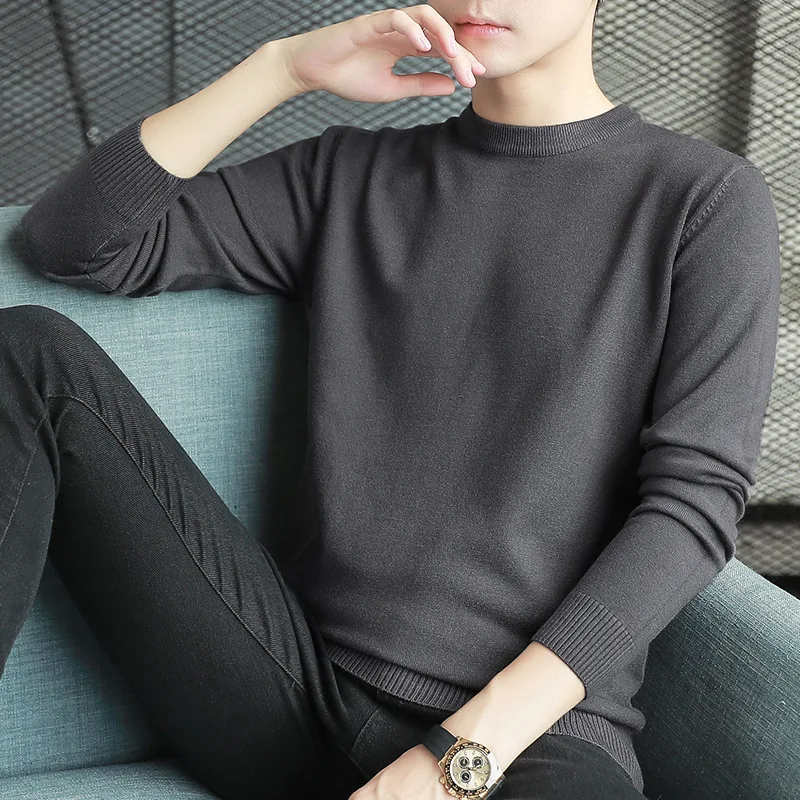 Mrmt 2024 Maglione Da Uomo Nuovo Di Zecca Rotondo Mezzo Dolcevita Top Maglia Uomo Maglione Tinta Unita Maglione Che Basa Maglioni Uomo Per Uomo