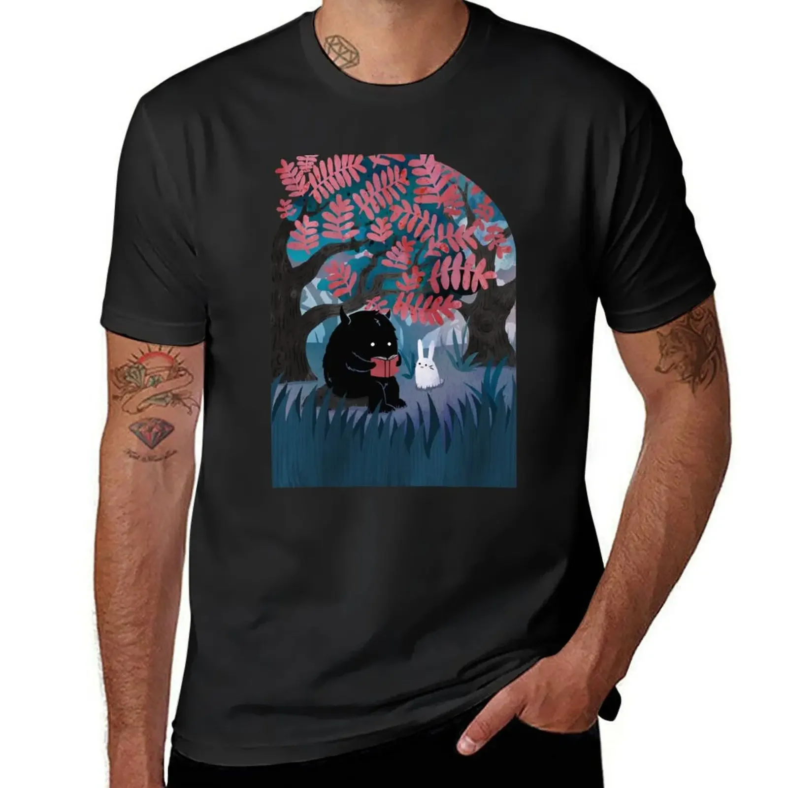Y2K T-Shirt A Maniche Corte T-Shirt Quiet Spot T-Shirt Summer Top Heavyweights Oversize Animal Mens Clothes Top In Puro Cotone