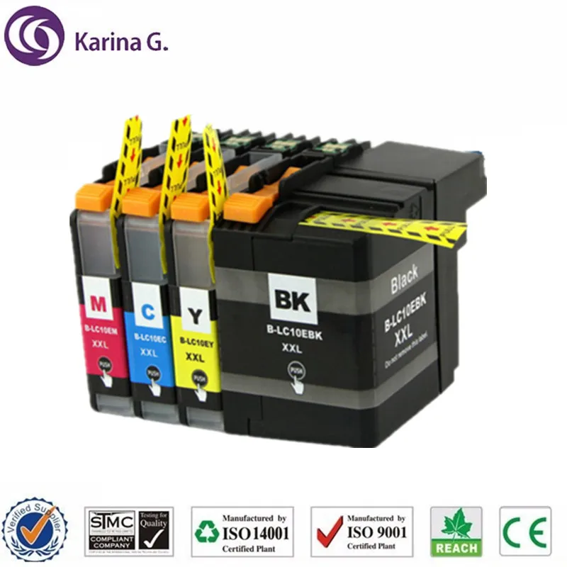 Cartuccia D'Inchiostro Compatibile Per Abito Brother Lc10E Per Stampante Brother Mfc-J6925Dw