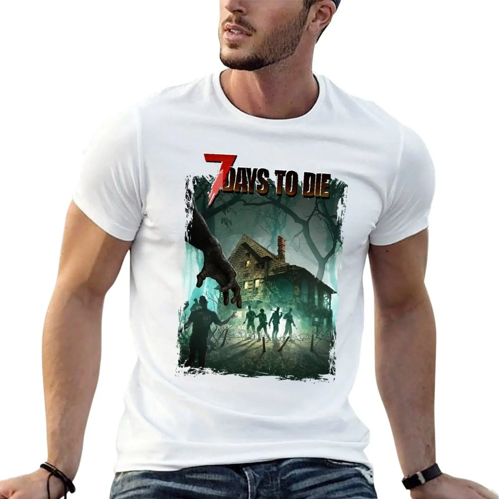 Mens Womens 7 Days To Die Game Funny Fans T-Shirt Abbigliamento Estetico Moda Coreana Kawaii Clothes Top T-Shirt Uomo