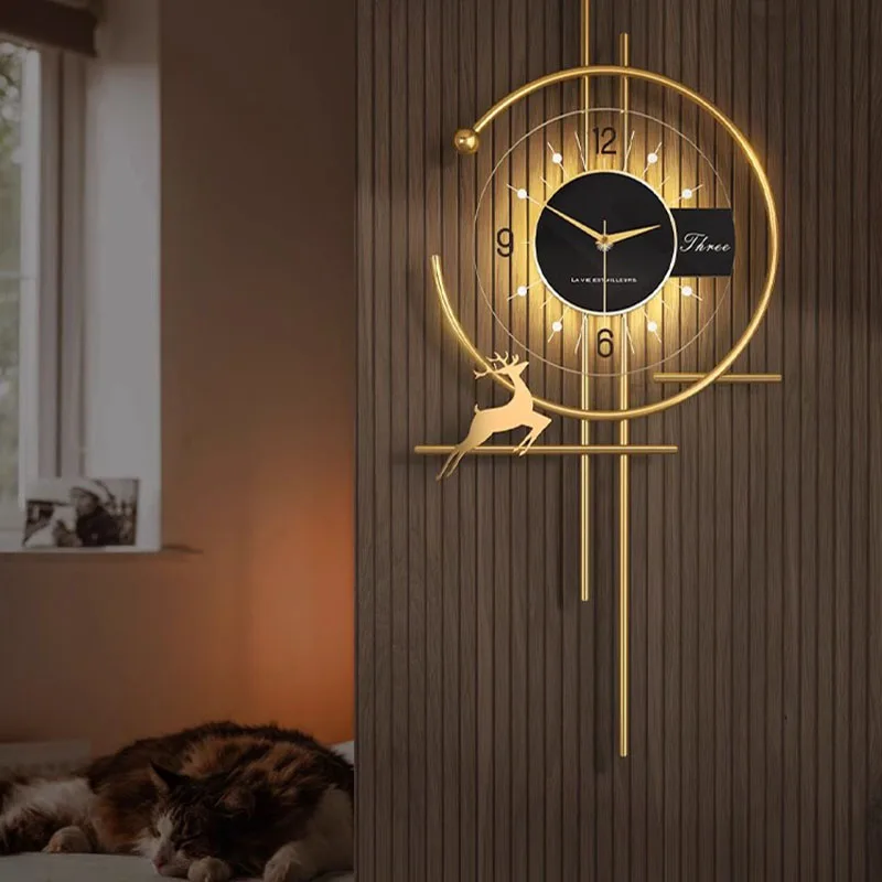 Minimalismo Orologi Da Parete Silenziosi Iron Art Originalità Orologi Da Parete Orologi Da Parete Di Lusso Leggeri Orologio Silenzioso Da Parete Home 