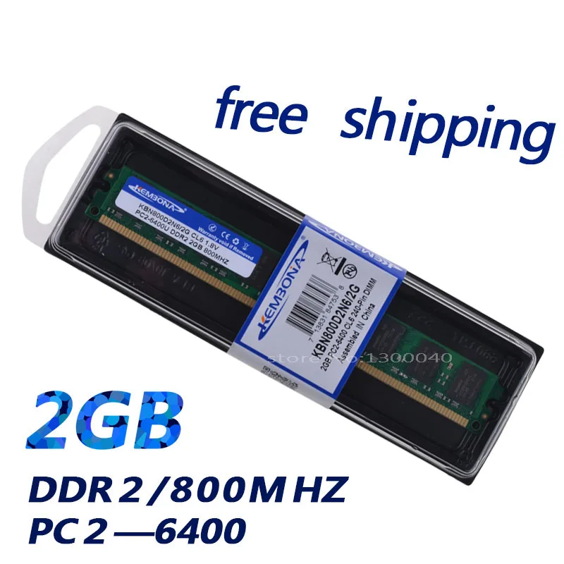 Kembona Best Buy Dalla Cina Memoria Ram Desktop Ddr2 2Gb 800Mhz Pc 6400 2Gb Desktop Solo Per A-Md Prezzo Spedizione Gratuita