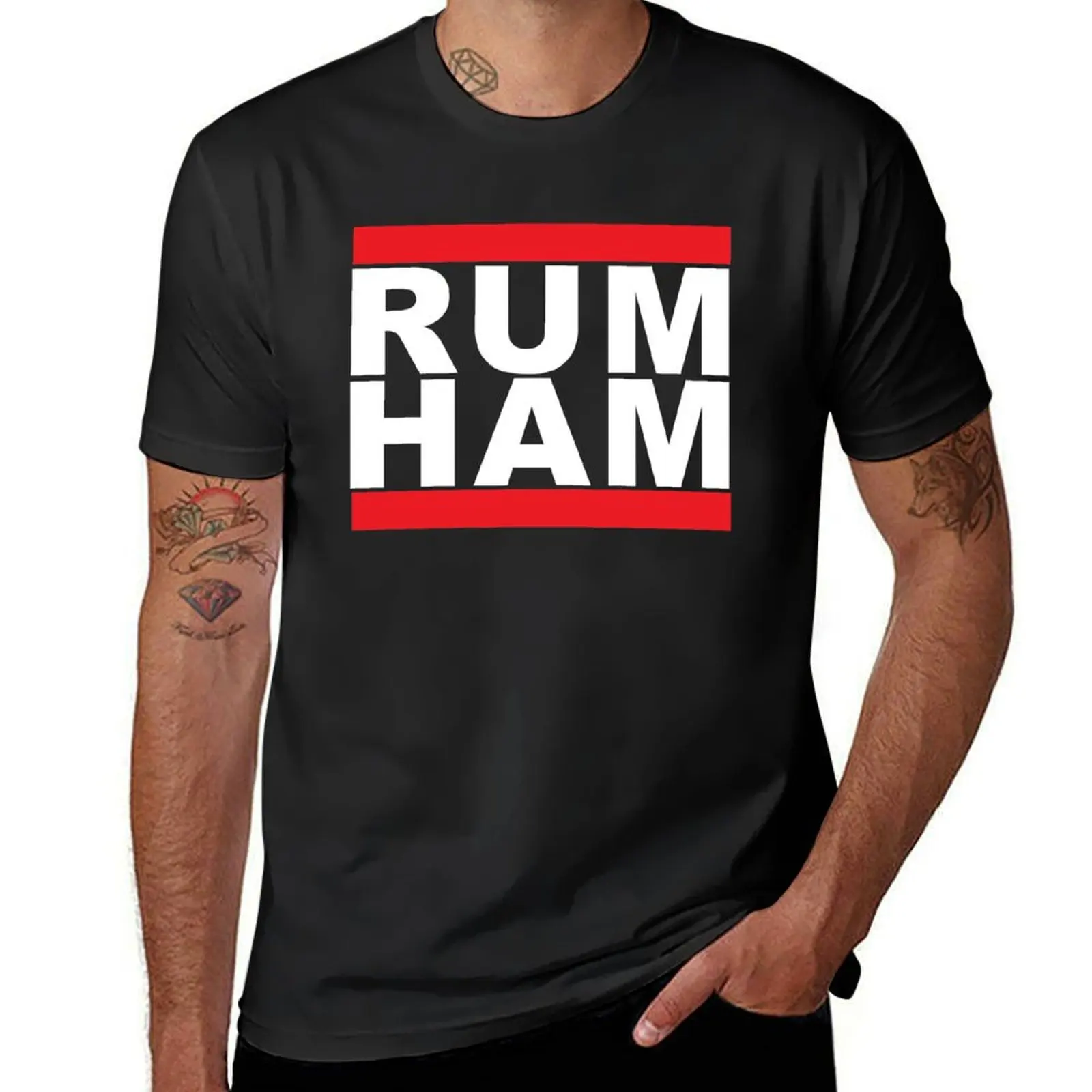 Rum Ham T-Shirt Summer Top Kawaii Clothes Summer Top Hippie Clothes Maglietta Da Uomo