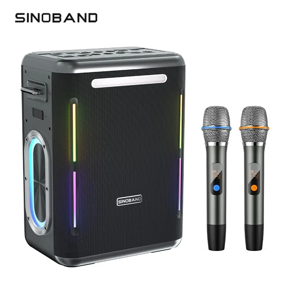 Xdobo Subwoofer Portatile 300W Potente Bt Sound Box Hifi Stereo Karaoke Party Speaker Live Broadcast Sound Card Con 2 Microfoni