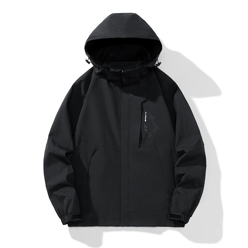 Giacca Da Uomo Primavera E Autunno Cappotti Giacca Bomber Casual Nera Con Cappuccio Vogue Streetwear Abbigliamento Uomo Antivento E Impermeabile