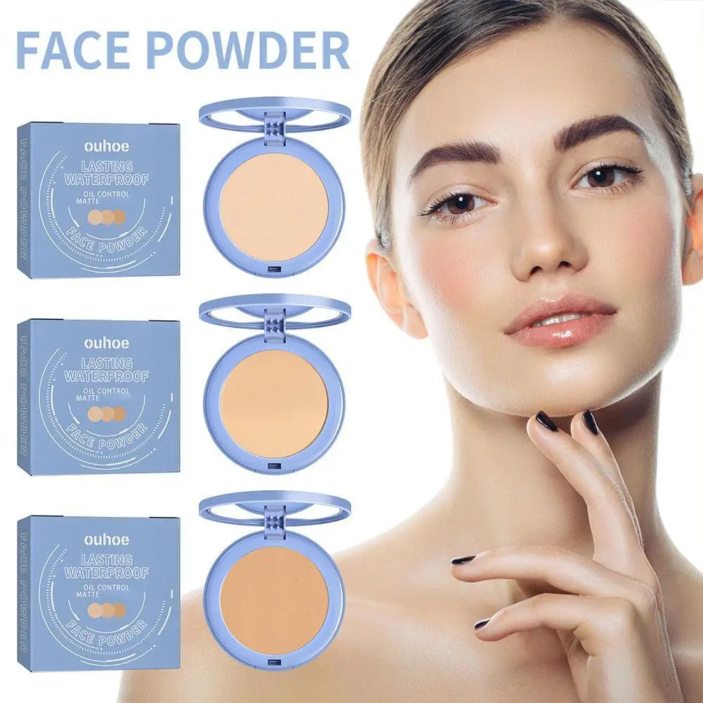 New Mist Powder Concealer Setting Pressed Powder Cake Oil Control Waterproof Anti-Sweat Mist Matte Natural Long-Lasting