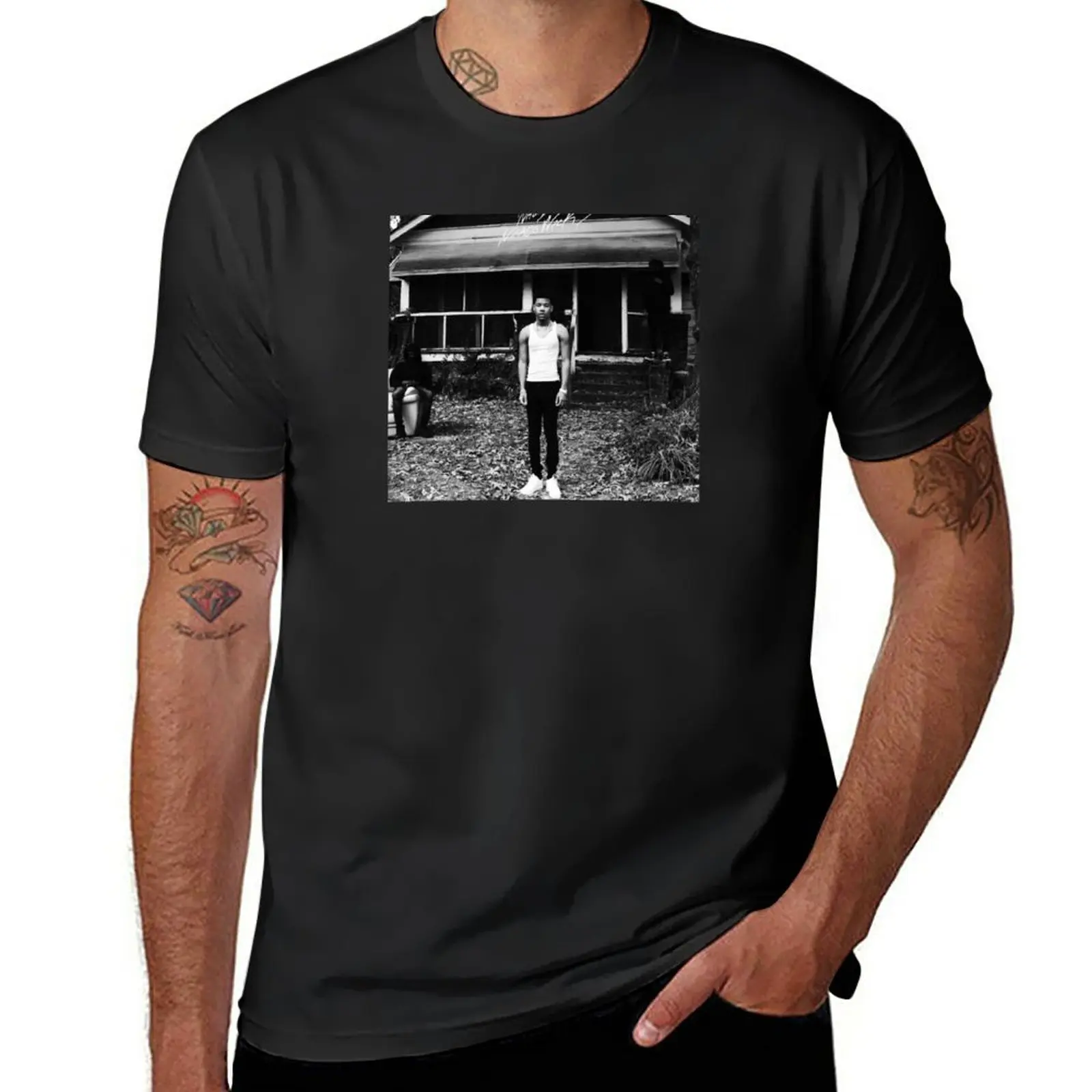 Nuovo Chi È Nardo Wick? | Nardo Wick Album Cover T-Shirt Felpa T-Shirt Ad Asciugatura Rapida Maglietta Firmata Da Uomo